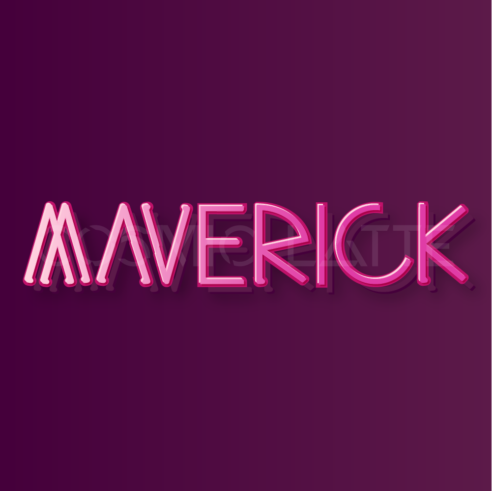 Typeface – Cosmic Latte – Pink Glow Effect